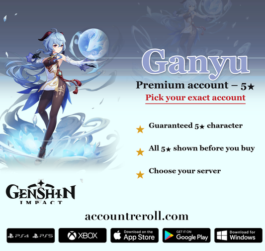 Ganyu Genshin Impact Premium Custom Account