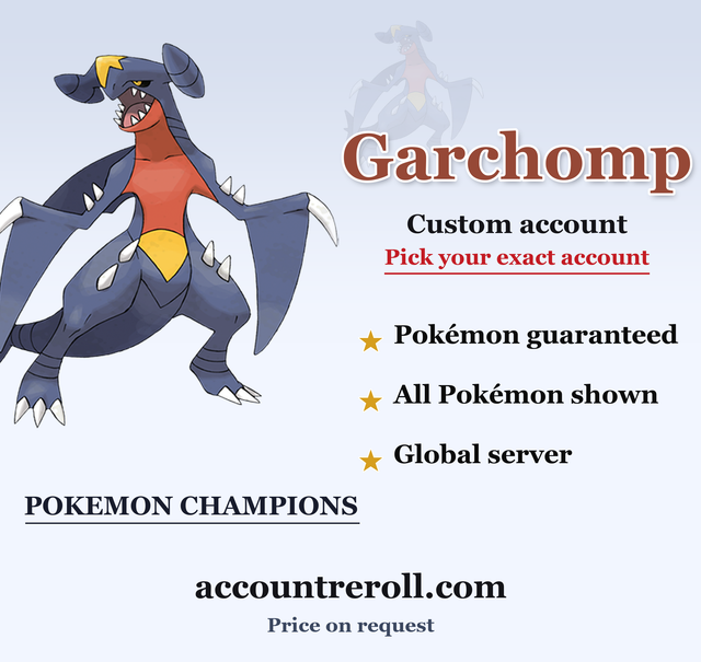 Garchomp Pokemon Champions Custom Account