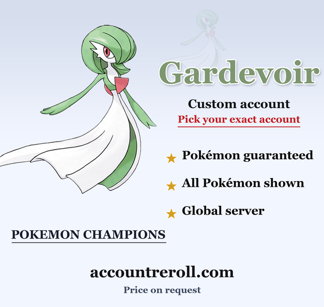 Gardevoir Pokemon Champions Custom Account