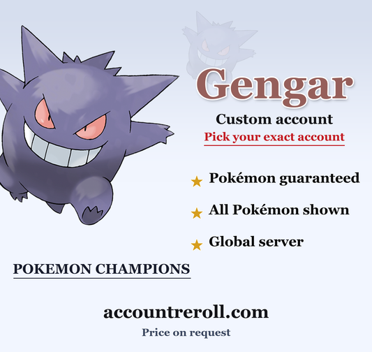Gengar Pokemon Champions Custom Account
