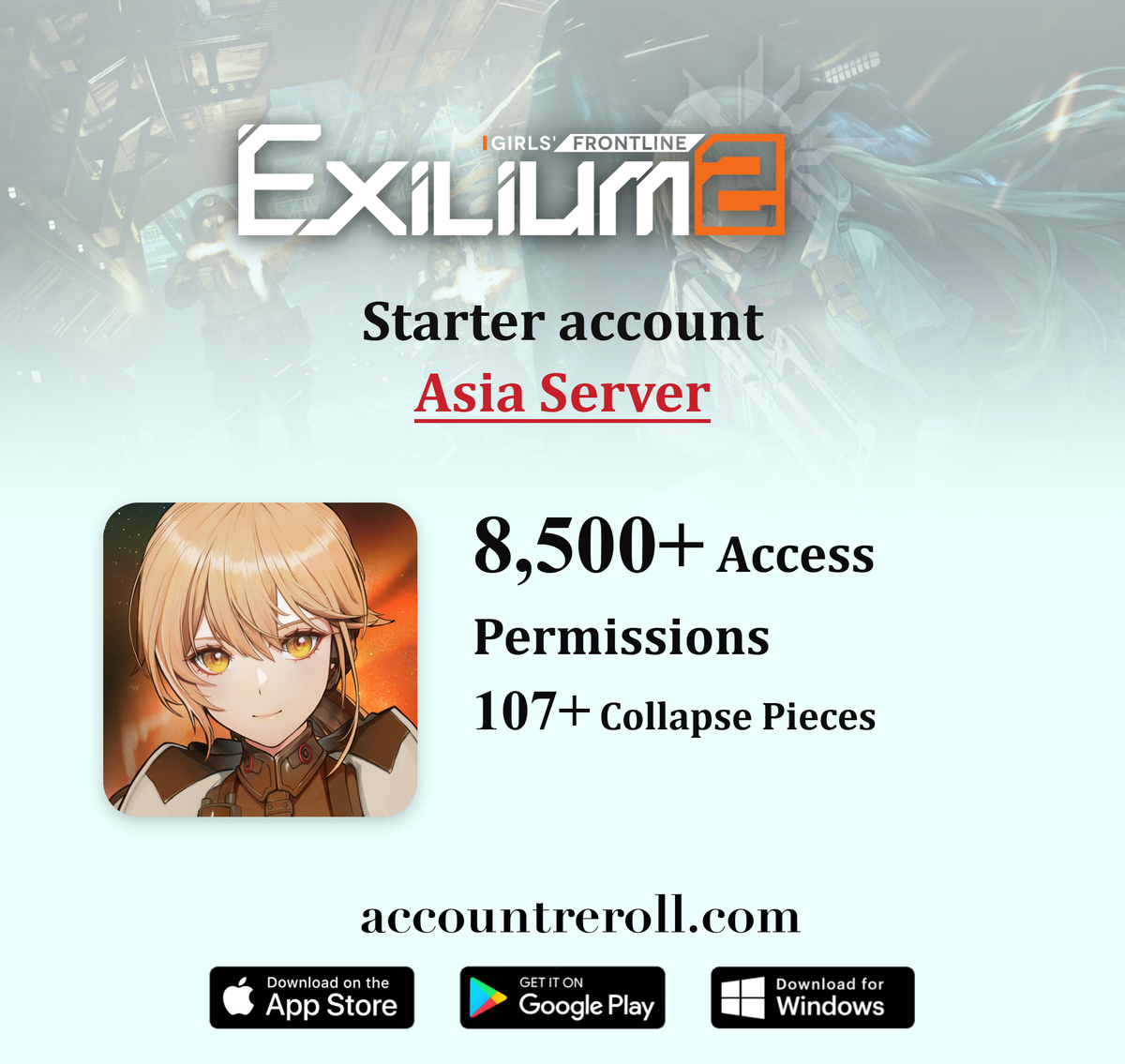 Girls' Frontline 2: Exilium Starter Account with Access Permissions [Asia]