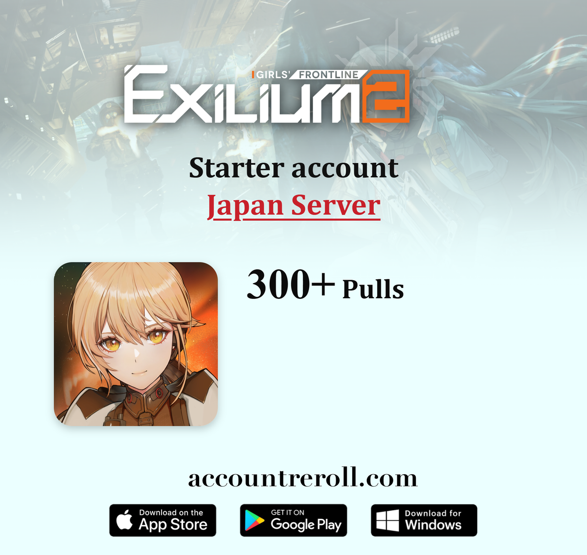 Girls' Frontline 2: Exilium Starter Account with Pulls [Japan]