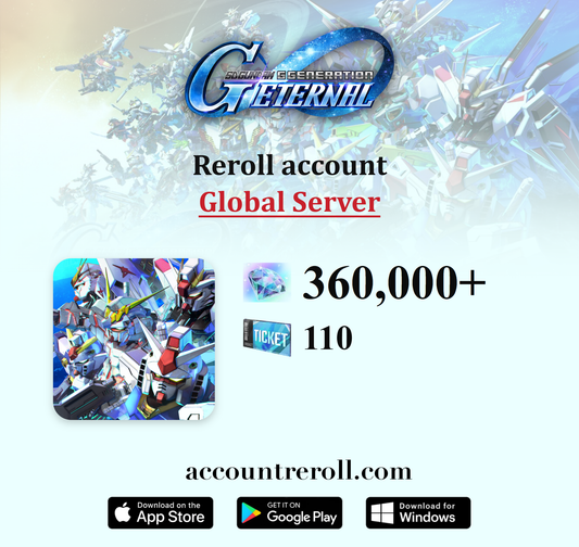 SD Gundam G Generation Eternal Reroll Account with Diamonds [Global]