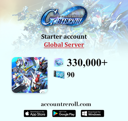 SD Gundam G Generation Eternal Starter Account with Limited UR Units [Global]