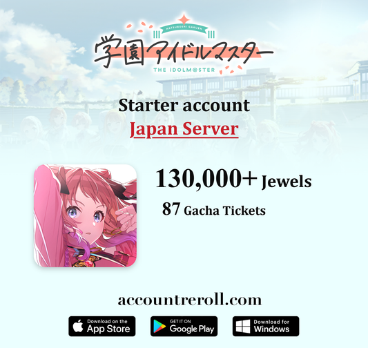 Gakuen Idolmaster Starter Account with SSR Cards [Japan]