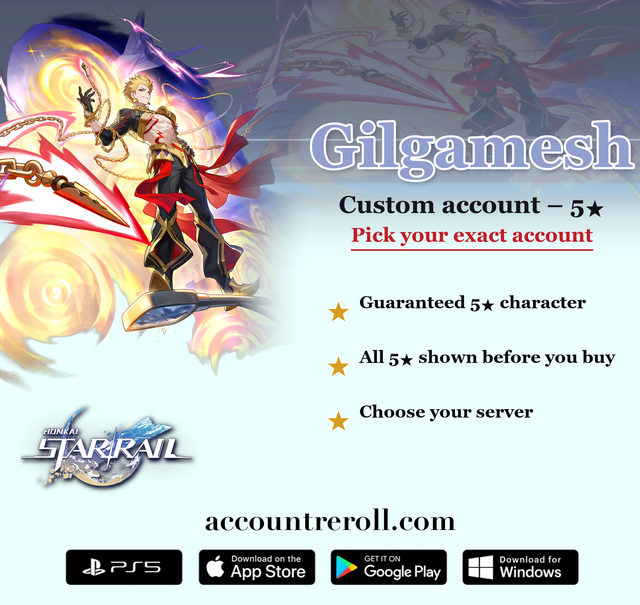 Gilgamesh Honkai Star Rail Custom Account