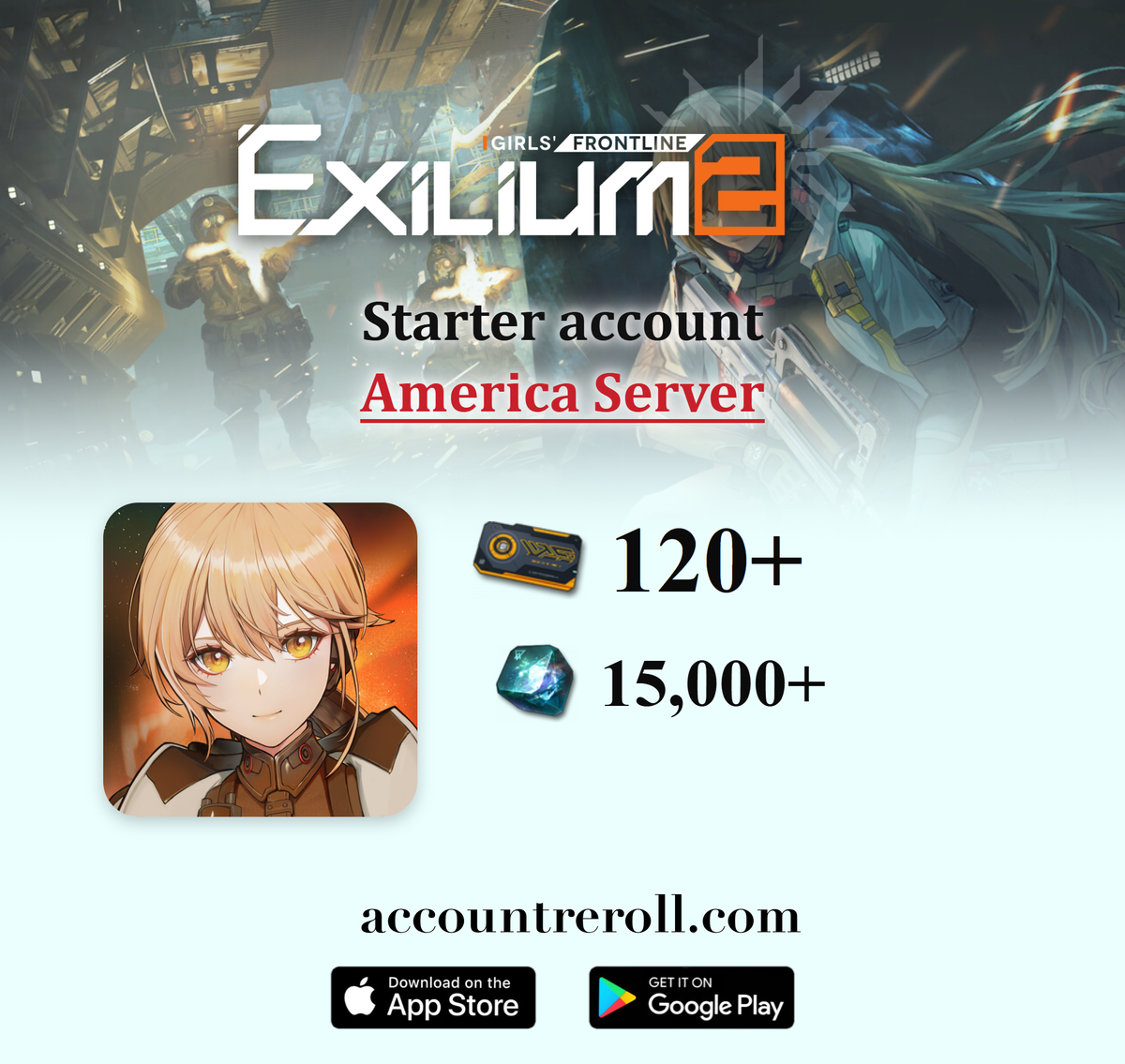 Girls' Frontline 2: Exilium Starter Account with Resources [America]