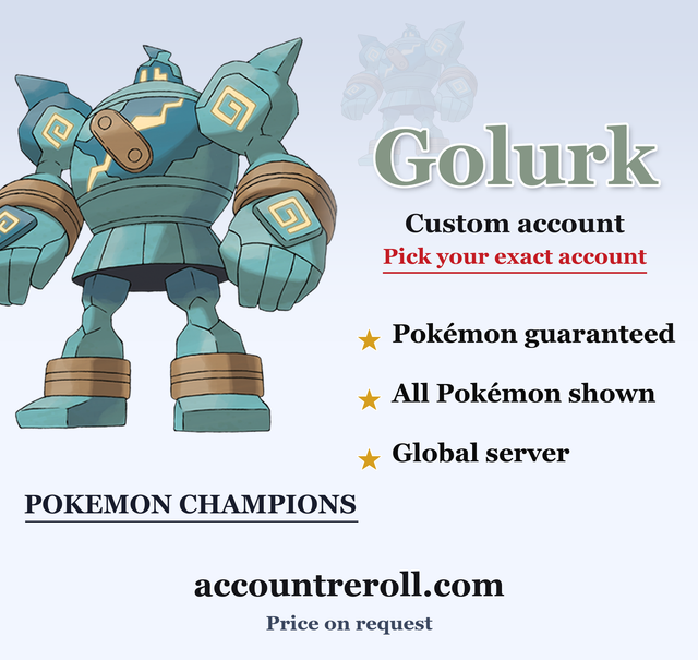 Golurk Pokemon Champions Custom Account