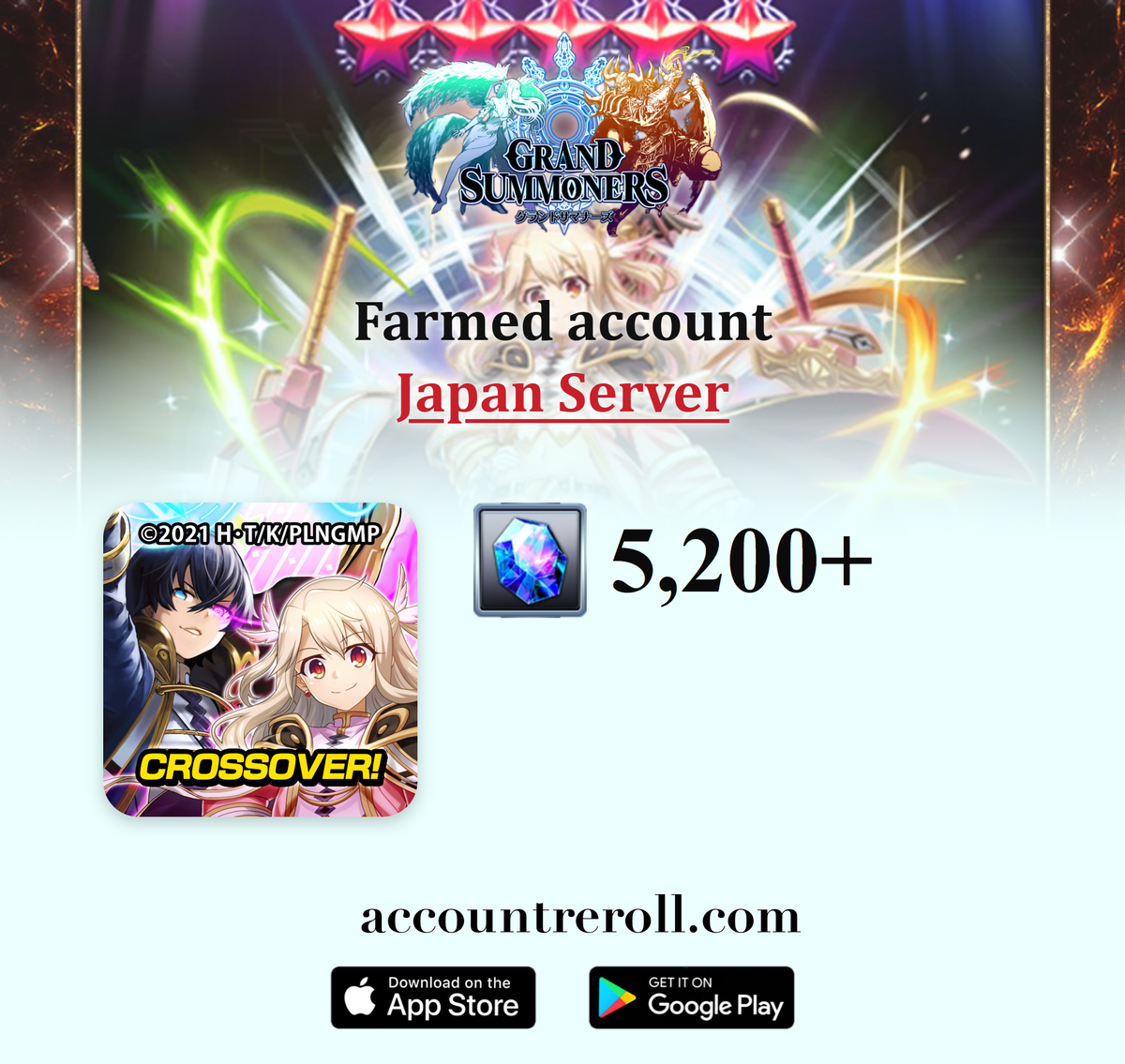 Grand Summoners Farmed Account with Resources [Japan]