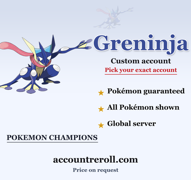 Greninja Pokemon Champions Custom Account