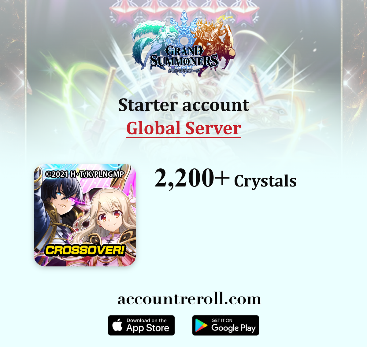 Grand Summoners Starter Account with Crystals [Global]