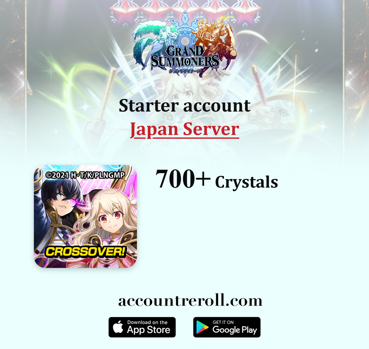 Grand Summoners Starter Account with Crystals [Japan]
