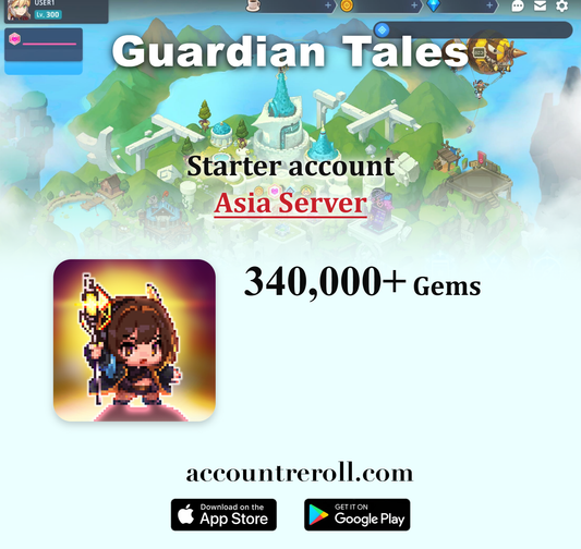 Guardian Tales Starter Account with Gems [Asia]