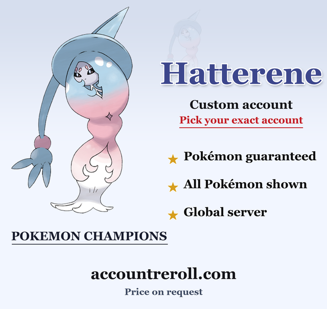 Hatterene Pokemon Champions Custom Account