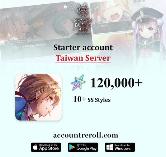 Heaven Burns Red Starter Account with Quartz [Taiwan]