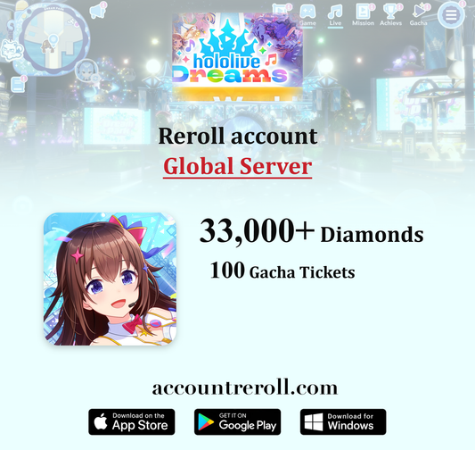 hololive Dreams Reroll Account with Diamonds [Global]