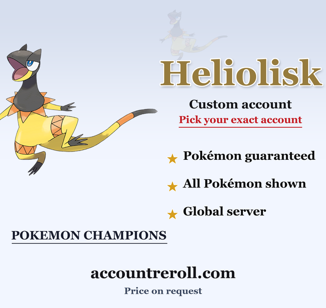Heliolisk Pokemon Champions Custom Account