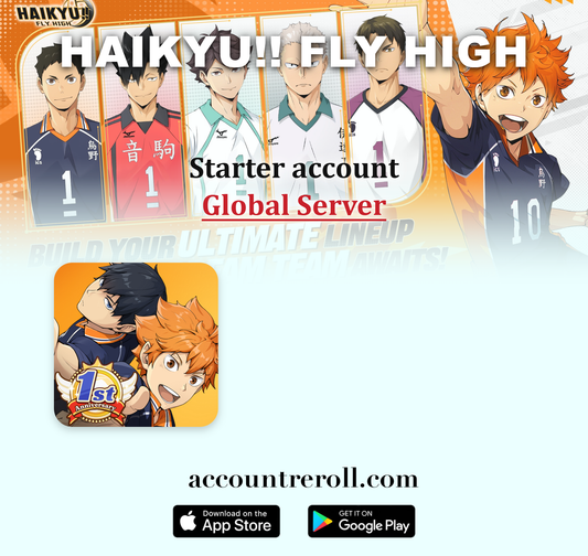HAIKYU!! FLY HIGH Starter Account with Guaranteed SSR Characters [Global]