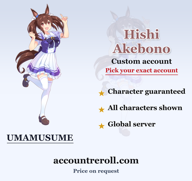 Hishi Akebono Umamusume Custom Account