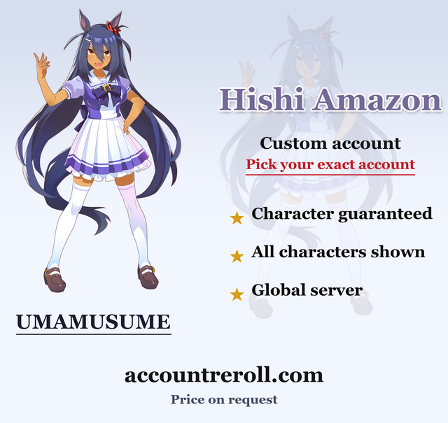 Hishi Amazon Umamusume Custom Account