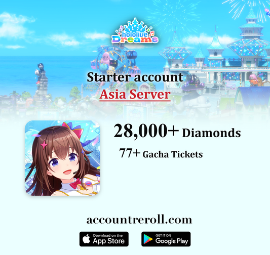 hololive Dreams Starter Account with Diamonds [Asia]