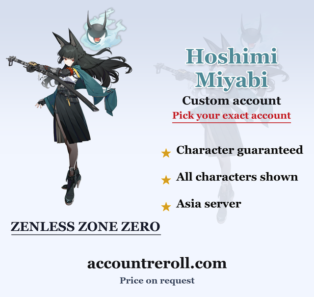 Hoshimi Miyabi Zenless Zone Zero Custom Account