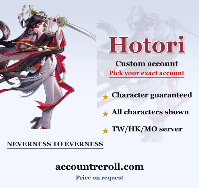 Hotori Neverness to Everness Custom Account