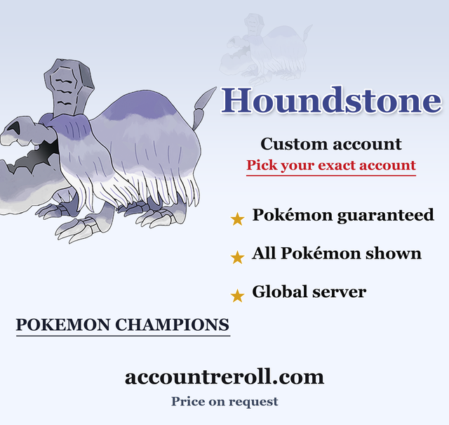 Houndstone Pokemon Champions Custom Account