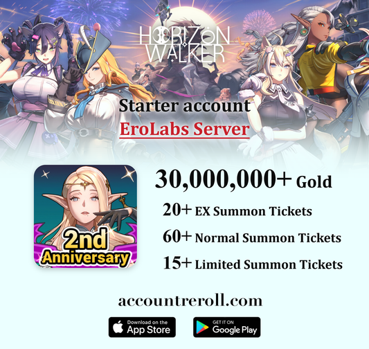 Horizon Walker Starter Account with Summon Tickets [EroLabs]