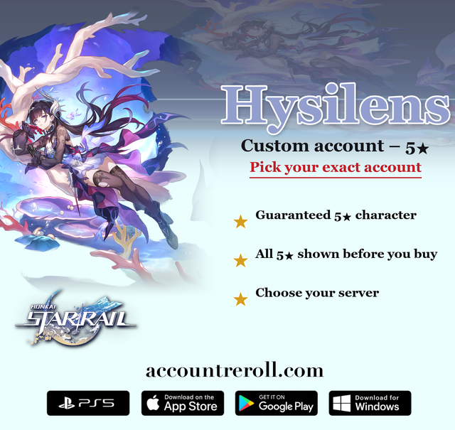 Hysilens Honkai Star Rail Custom Account
