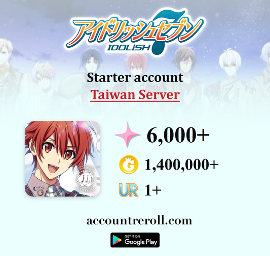 IDOLiSH7 Starter Account with Stellar Stones [Taiwan]