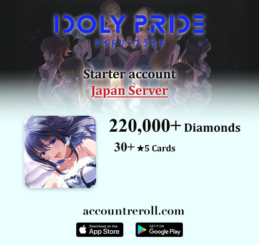 IDOLY PRIDE Starter Account with Diamonds [Japan]