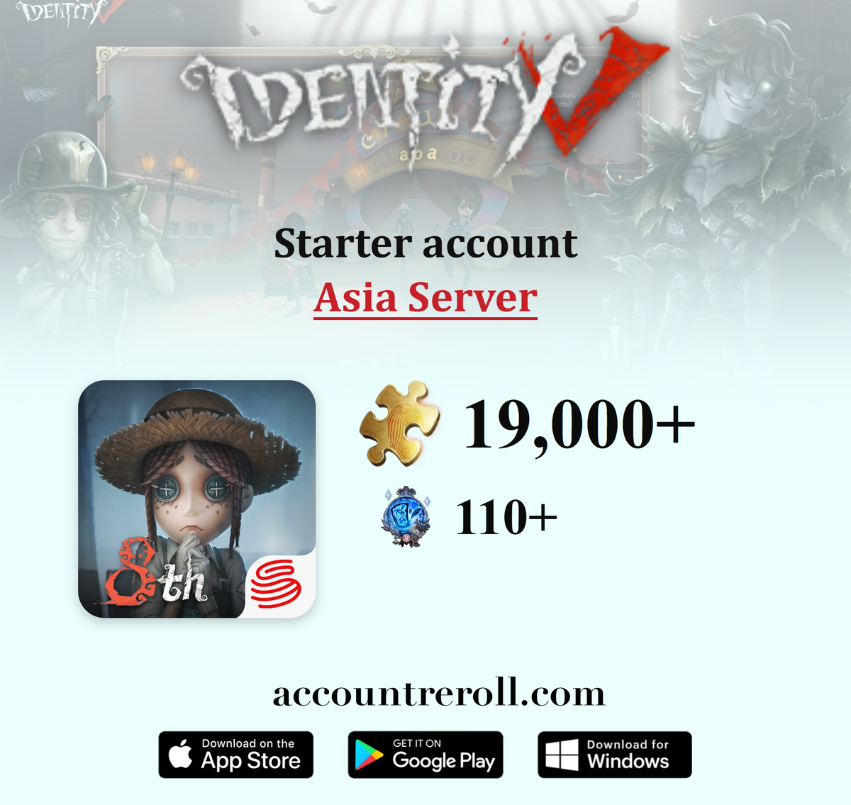 Identity V Starter Account with Clues [Asia]