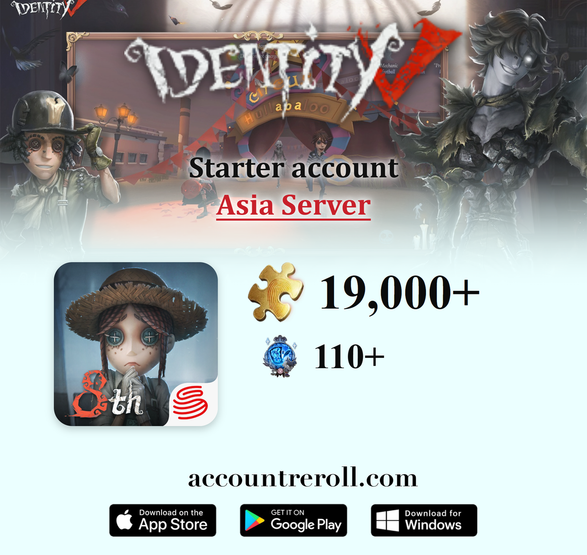 Identity V Starter Account with Clues [Asia]