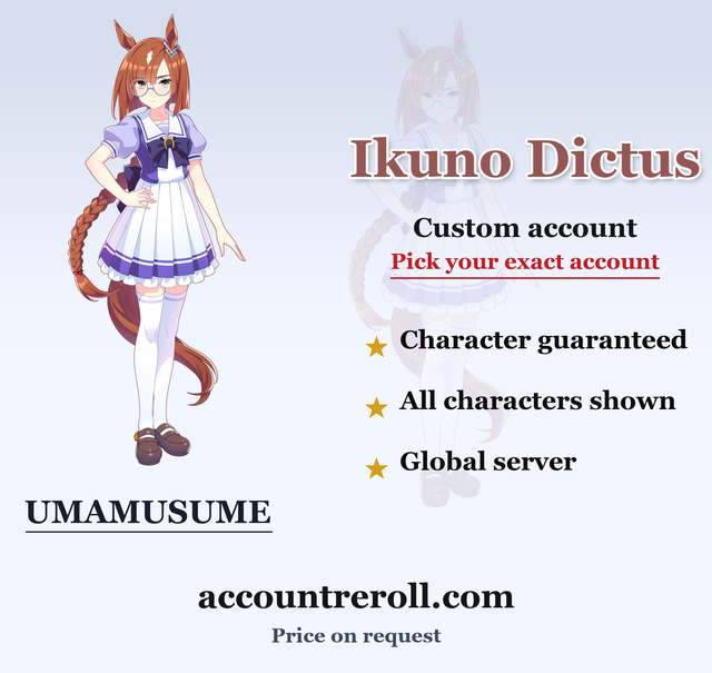 Ikuno Dictus Umamusume Custom Account