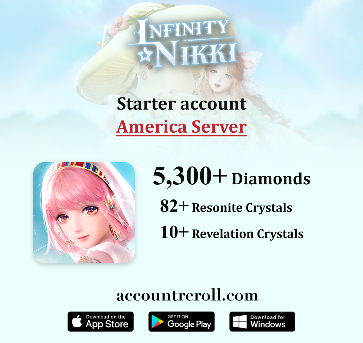 Infinity Nikki Starter Account [America]