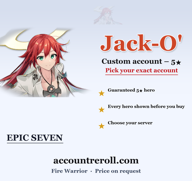 Jack-O' Epic Seven Custom Account