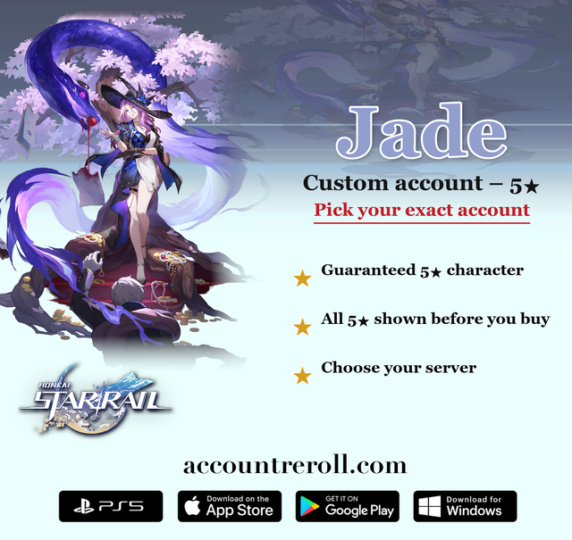 Jade Honkai Star Rail Custom Account