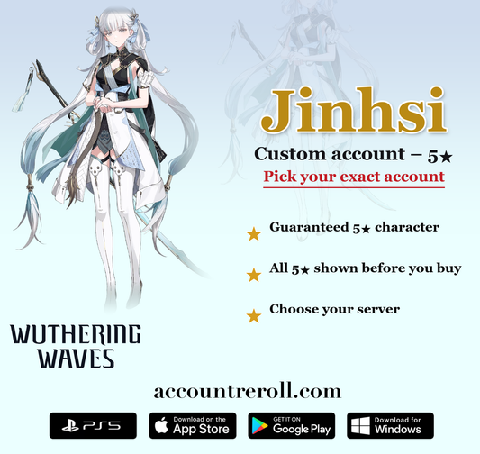 Jinhsi Wuthering Waves Custom Account