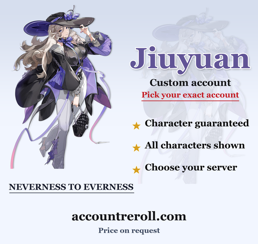 Jiuyuan Neverness to Everness Custom Account
