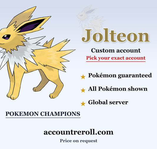 Jolteon Pokemon Champions Custom Account