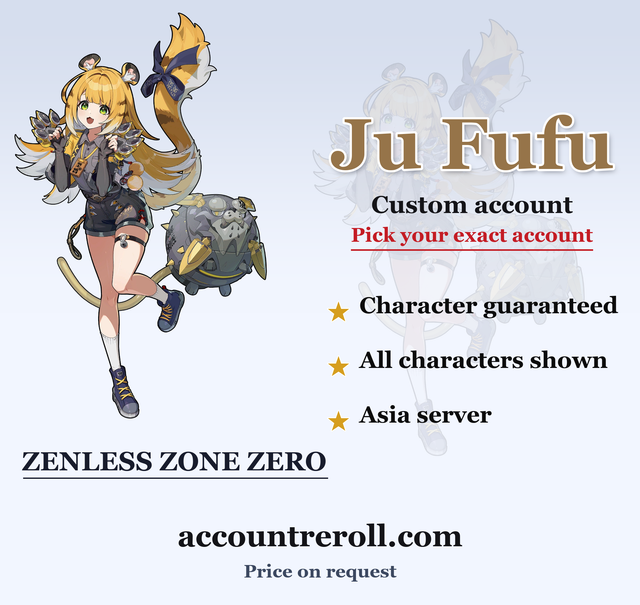 Ju Fufu Zenless Zone Zero Custom Account