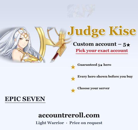Judge Kise Epic Seven Custom Account