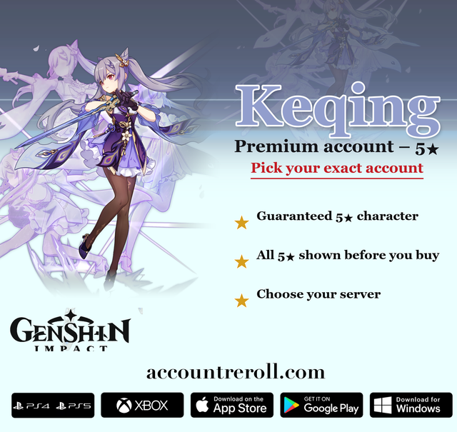 Keqing Genshin Impact Premium Custom Account