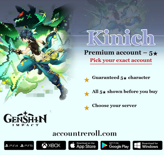 Kinich Genshin Impact Premium Custom Account