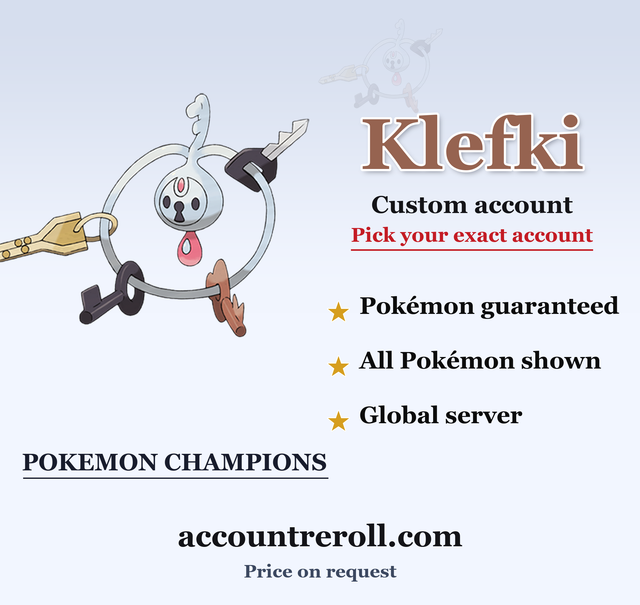 Klefki Pokemon Champions Custom Account