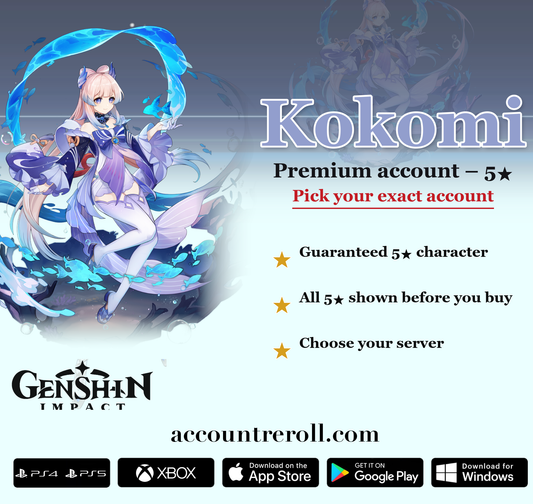 Kokomi Genshin Impact Premium Custom Account
