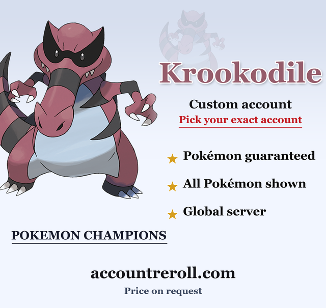 Krookodile Pokemon Champions Custom Account