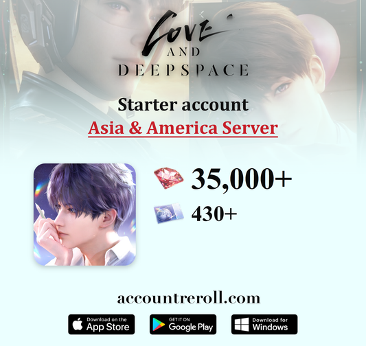 Love and Deepspace Starter Account with Diamonds [Asia & America]