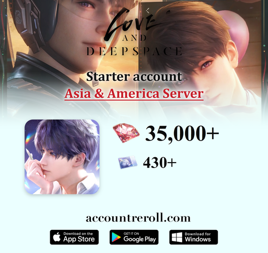 Love and Deepspace Starter Account with Diamonds [Asia & America]